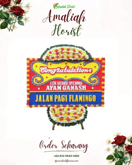 Sewa Papan Bunga Kandang Besi